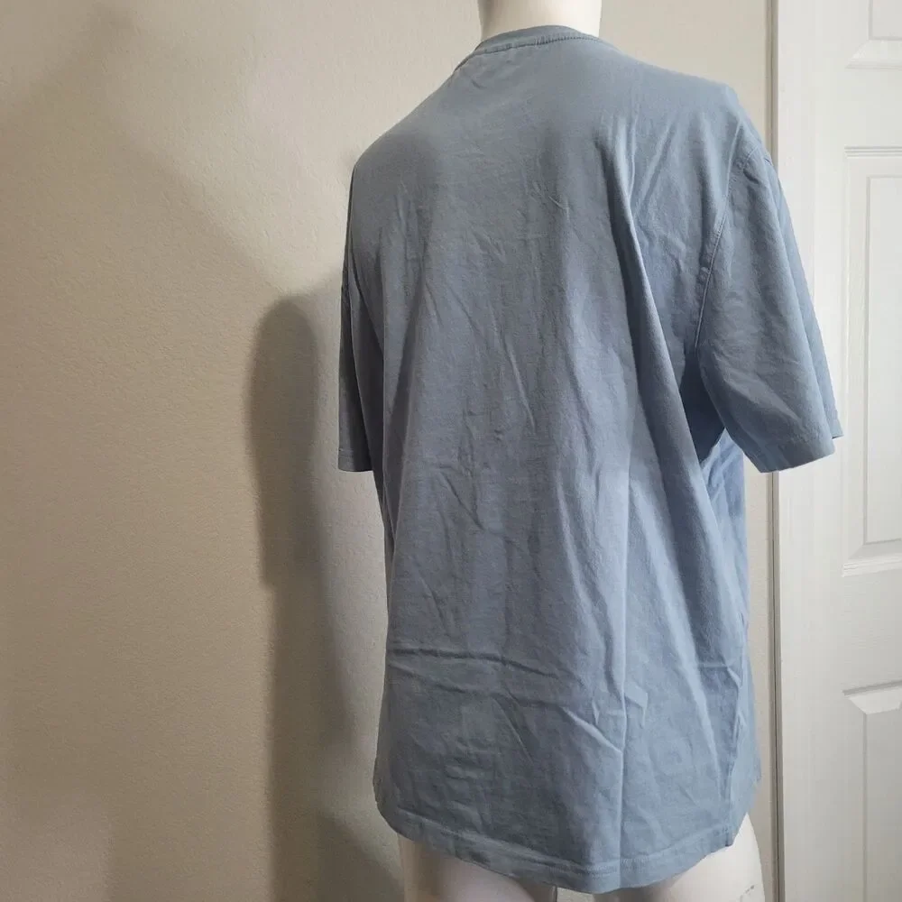 Michael Kors Medium shirt top women blue short sleeve basic cotton